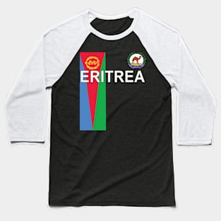 Eritrean Sporty National Flag And Emblem Baseball T-Shirt